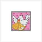 Country Christmas Coaster / Ornament - DOVE (image for) Country Christmas Coaster / Ornament - DOVE